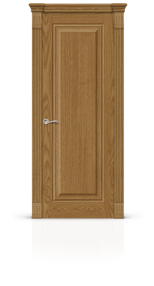 Межкомнатная дверь Малахит-4  остекленная дуб медовый 22395