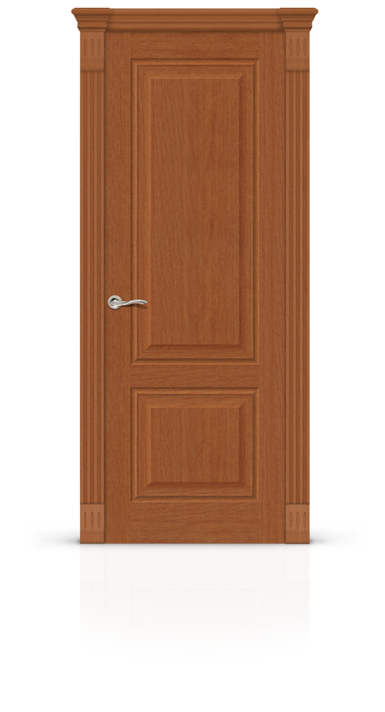 Межкомнатная дверь Малахит-1 остекленная темный анегри 22050