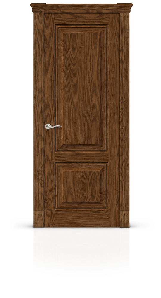 Межкомнатная дверь Малахит-1 глухая дуб мореный 22102