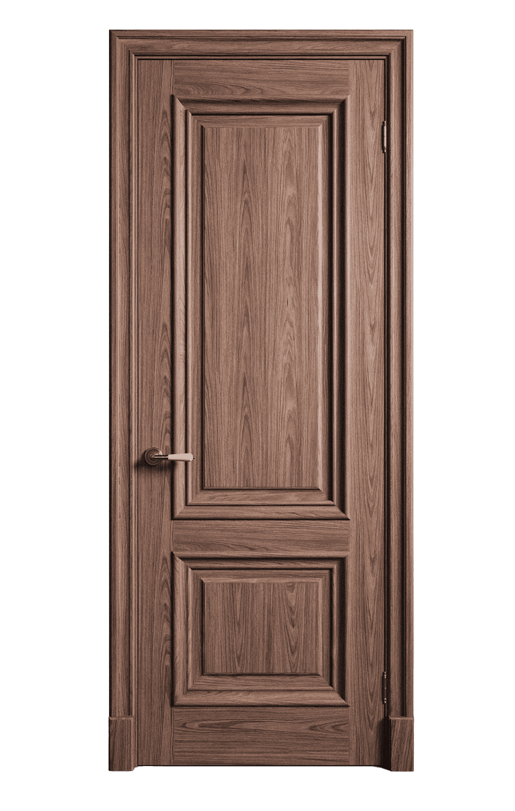 Межкомнатная дверь Элеганс-1 глухая американский орех 14579