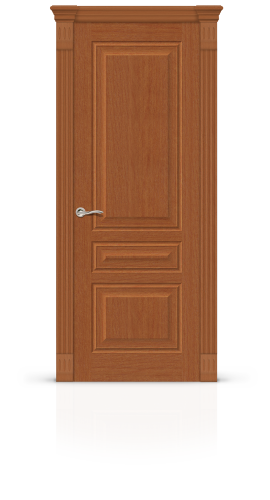 Межкомнатная дверь Малахит-2 остекленная темный анегри 22148