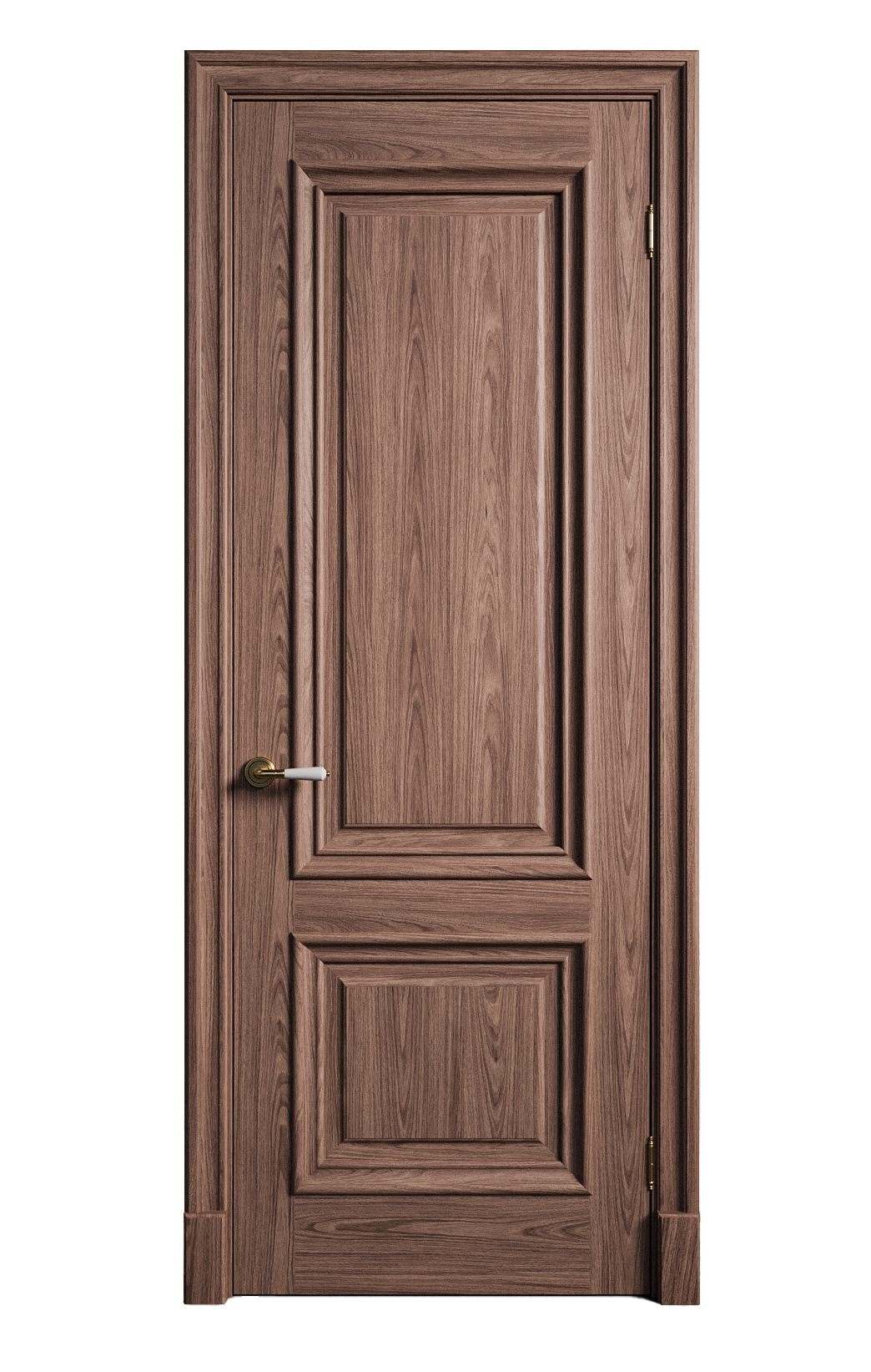 Межкомнатная дверь Элеганс-1 остекленная американский орех 14586